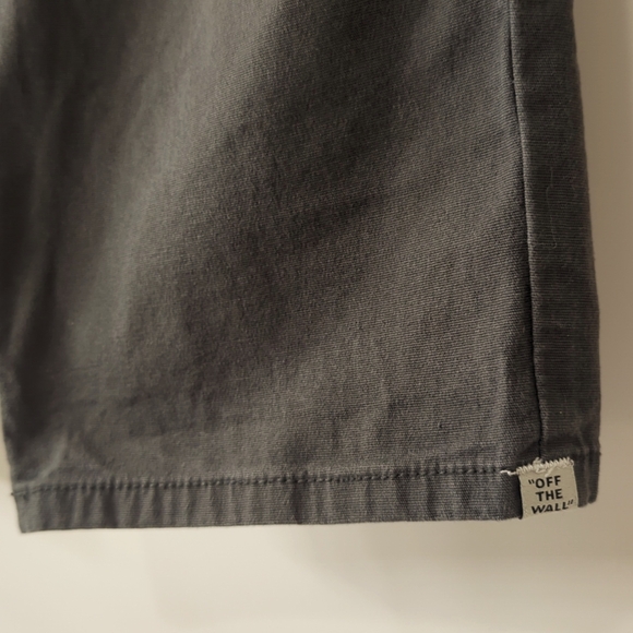 Vans Men's Cotton Blend Shorts Sz 28 Skater Preppy Off The Wall Vintage Green - Picture 5 of 13